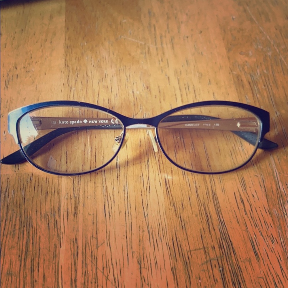 Kate Spade Camelot eyeglasses. Dark blue in color